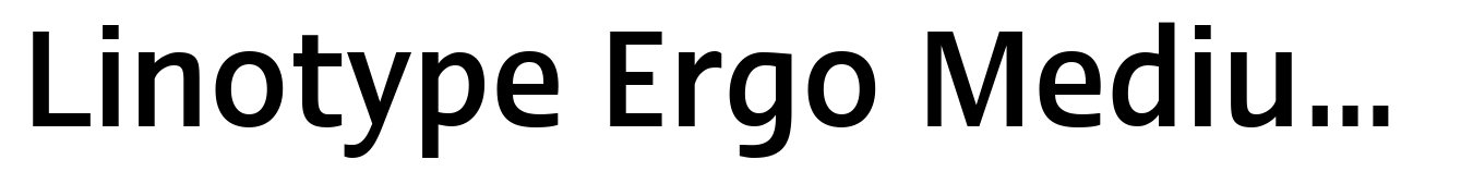 Linotype Ergo Medium Condensed